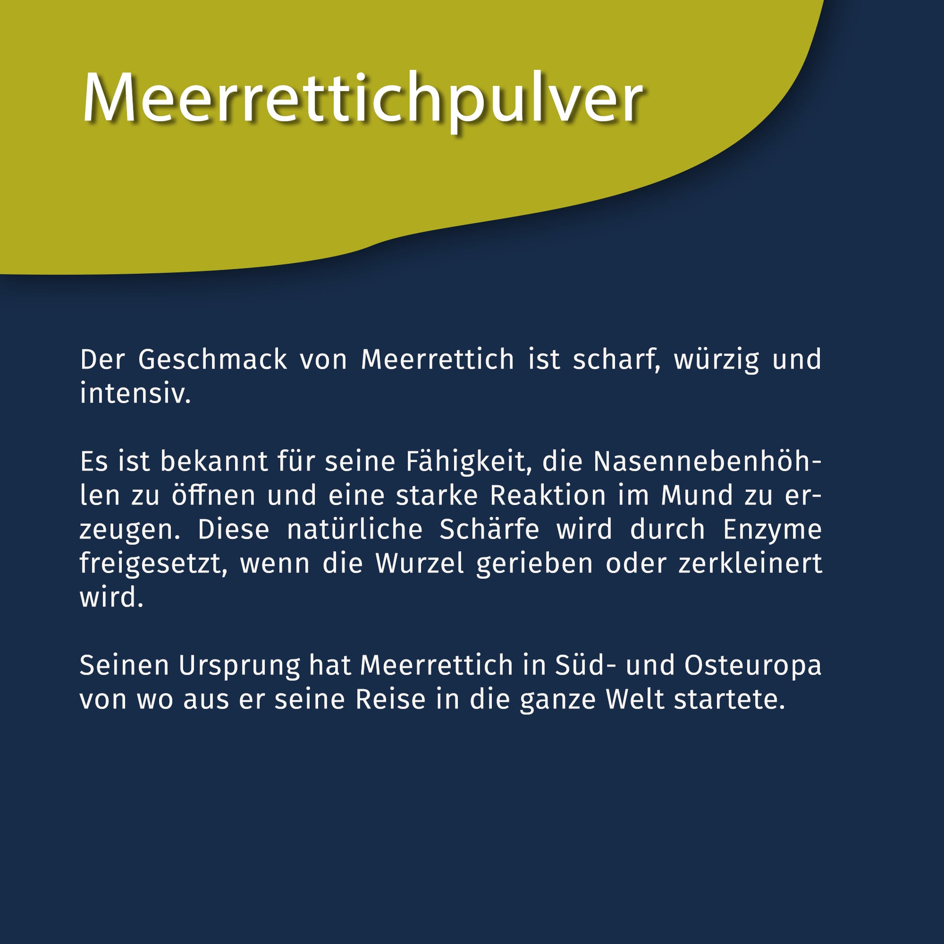 Tasty Pott Meerrettichpulver natürlich scharf - 70g Dose — Abbildung 4