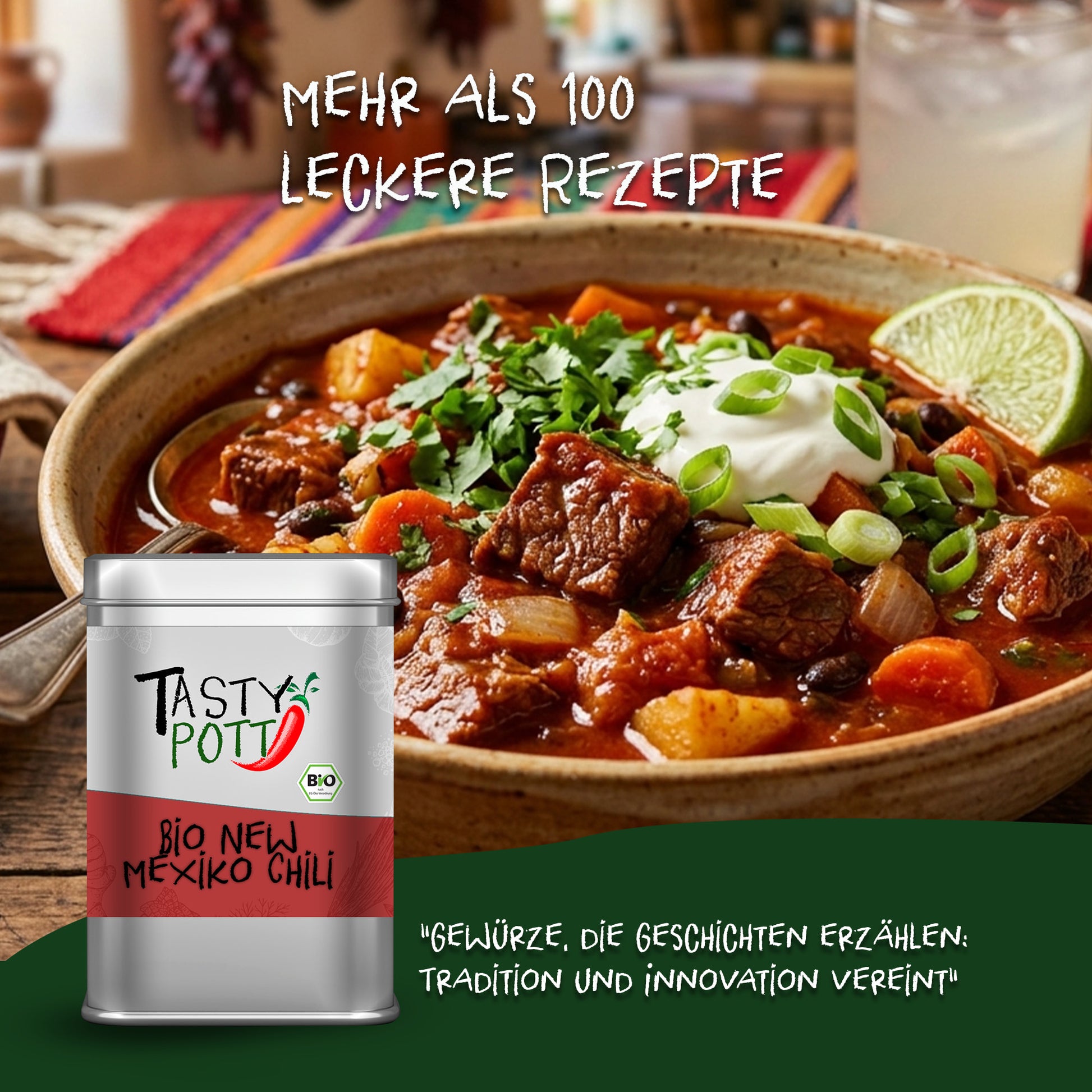 Bio New Mexiko Chili Pulver - ab 30g im Beutel von Tasty Pott — Abbildung 5