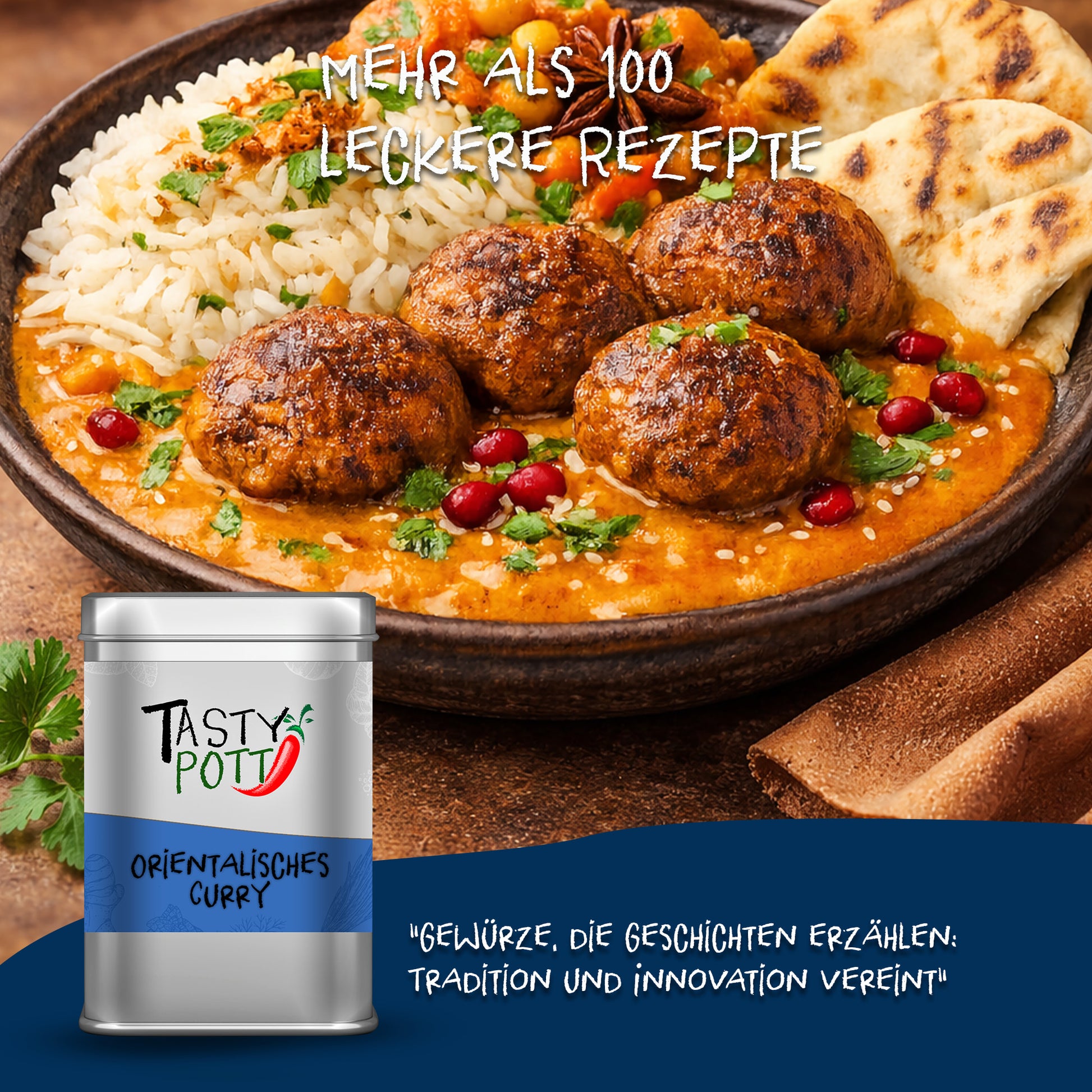Orientalisches Curry - Currymischung - 75g Dose von Tasty Pott — Abbildung 5