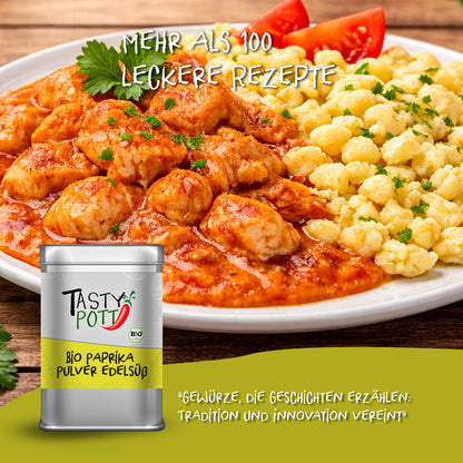 Tasty Pott Bio Paprika Pulver edelsüß - 100g Dose — Abbildung 5