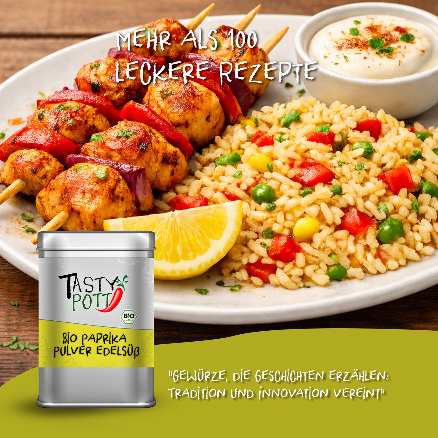 Tasty Pott Paprika Pulver geräuchert - 100g Dose — Abbildung 5