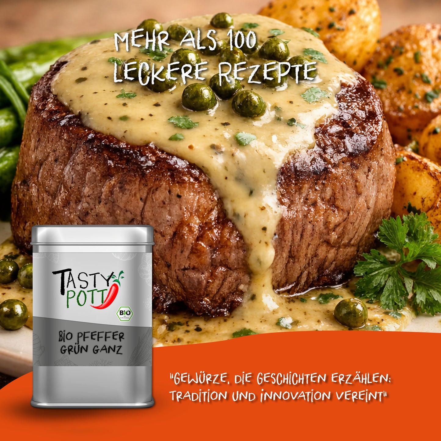 Bio Grüner Pfeffer - 40g Dose von Tasty Pott — Abbildung 5