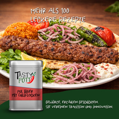 Pul Biber mit Chiliflocken - 50g Dose von Tasty Pott — Abbildung 5