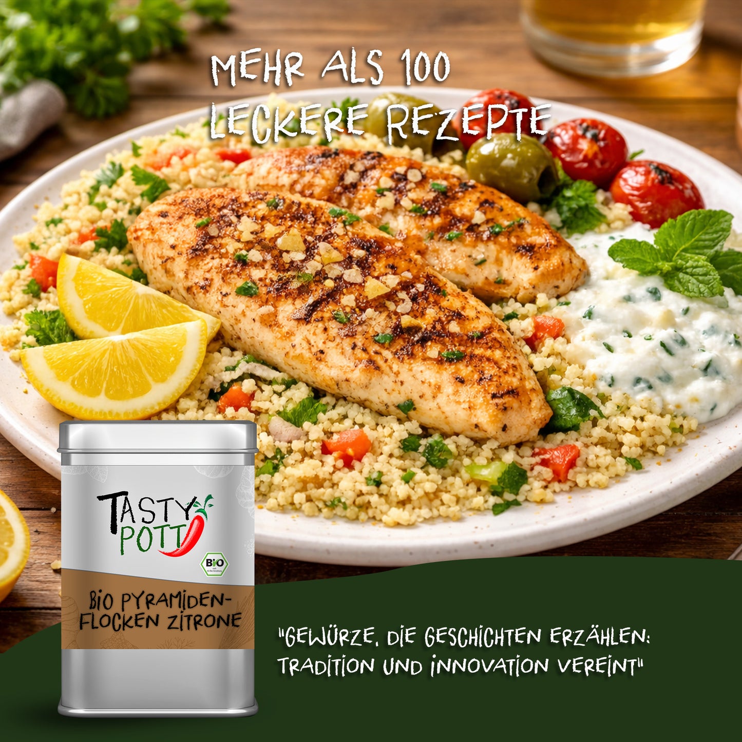 Bio Pyramidenflocken Zitrone - ab 30g im Beutel von Tasty Pott — Abbildung 5