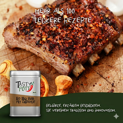 Bio BBQ Rub mit Chipotle - ab 30g im Beutel von Tasty Pott — Abbildung 5