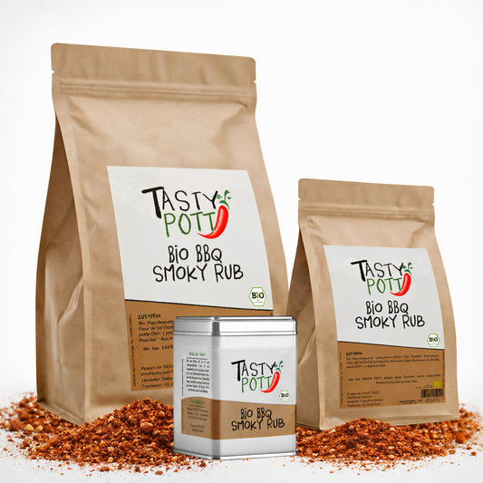 Bio Smoky BBQ Rub - ab 30g im Beutel von Tasty Pott