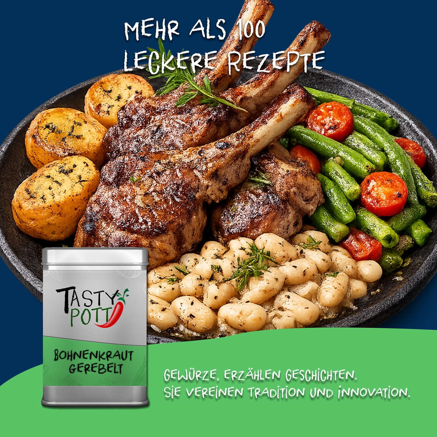 Bohnenkraut gerebelt ab 30g Nachfüllbeutel von Tasty Pott — Abbildung 5