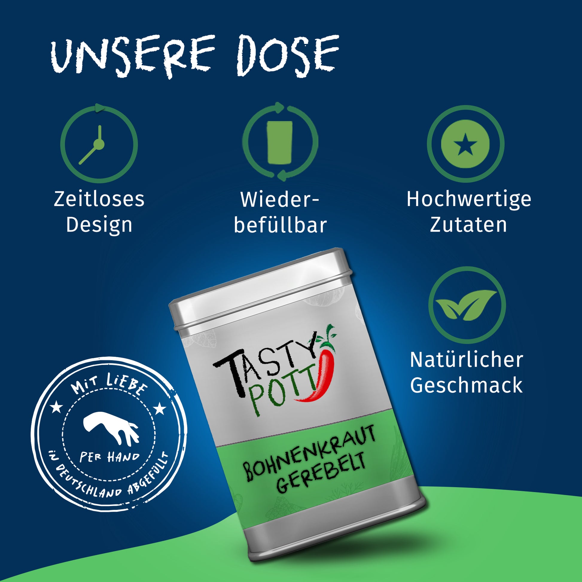 Bohnenkraut getrocknet 40g Dose von Tasty Pott — Abbildung 3