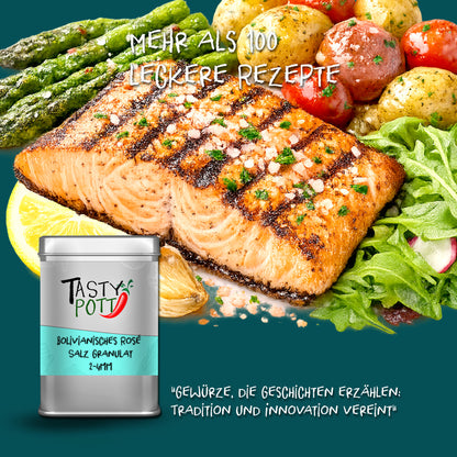 Bolivianisches Rosé Salz Granulat 100g von Tasty Pott — Abbildung 5
