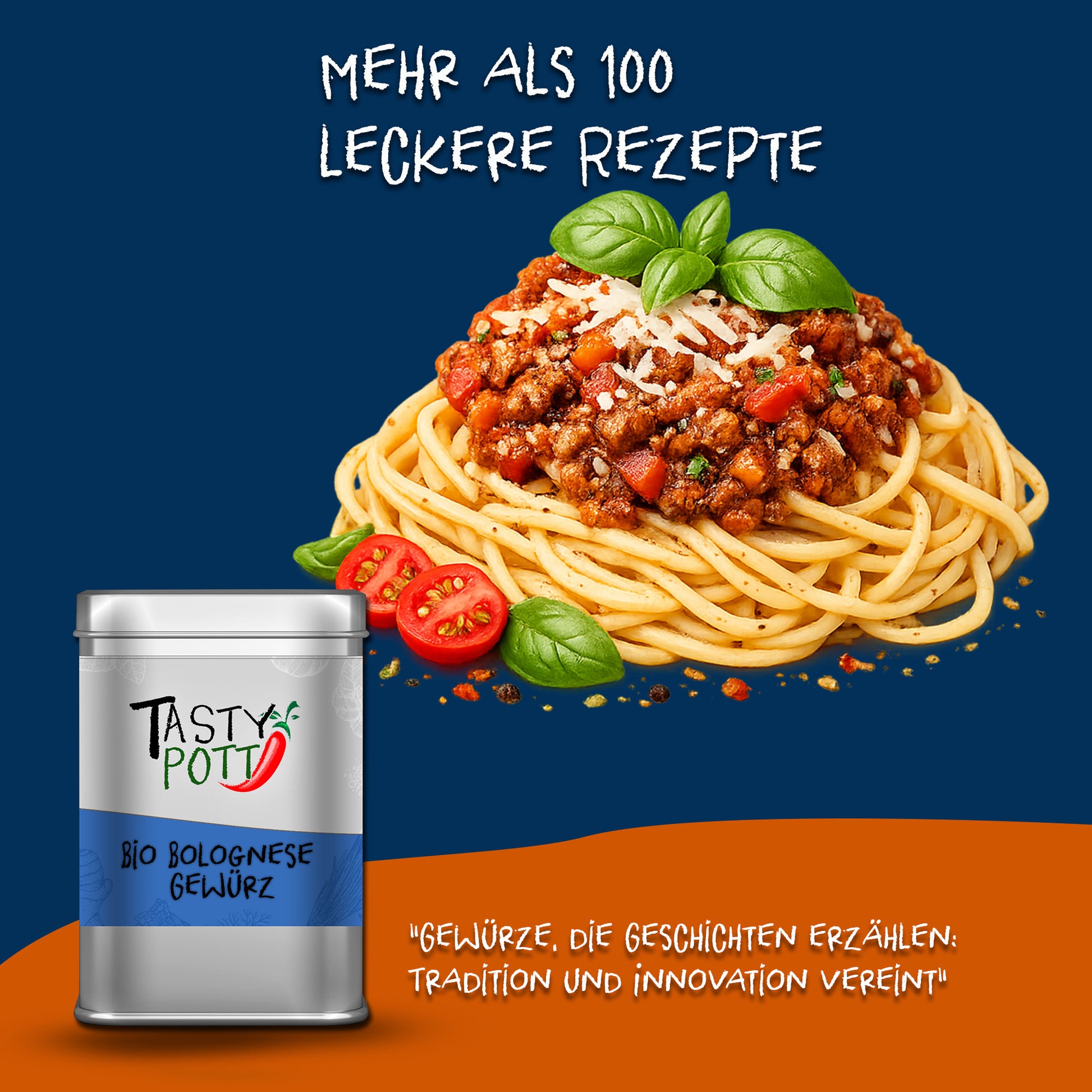 Bio Bolognese Gewürz - 80g Dose von Tasty Pott — Abbildung 5