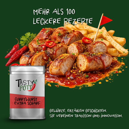 Tasty Pott Currywurst Mix extra scharf - 70g Dose — Abbildung 5