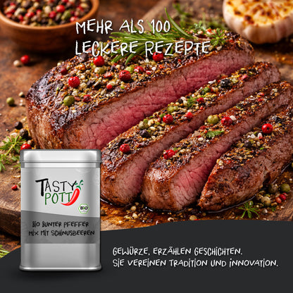Bio Bunter Pfeffer Mix - 60g Dose von Tasty Pott — Abbildung 5