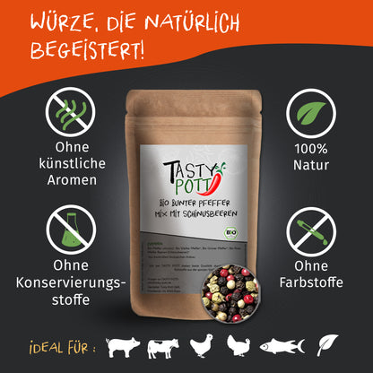 Bio Bunter Pfeffer Mix - ab 30g im Beutel von Tasty Pott — Abbildung 2