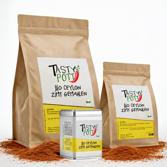 Bio Ceylon Zimt gemahlen - ab 30g im Beutel von Tasty Pott