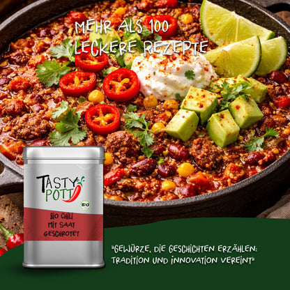 Bio Chili geschrotet mit Saat - Beutel ab 30g von Tasty Pott — Abbildung 5