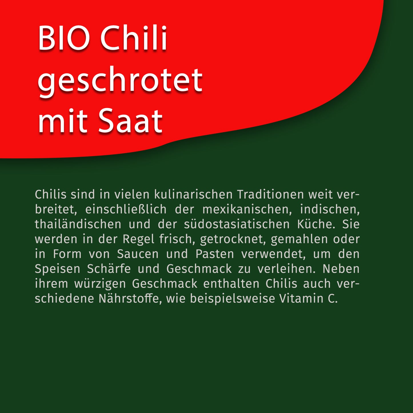 Bio Chili geschrotet mit Saat - 60g Dose von Tasty Pott — Abbildung 4