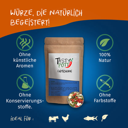 Chimichurri - Für würzige Kräutersauce - 70g Dose von Tasty Pott — Abbildung 2
