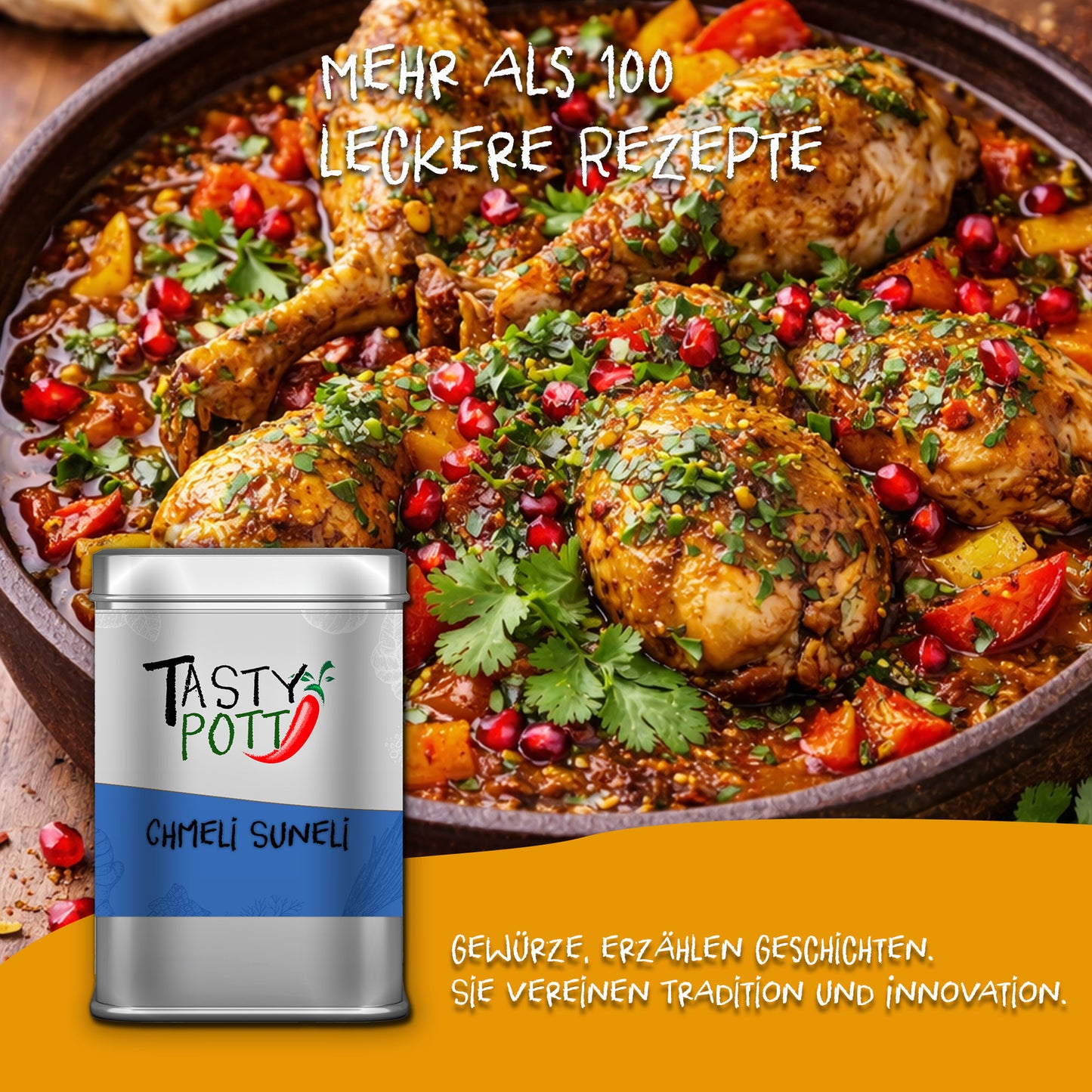 Chmeli Suneli Gewürzmischung 50g Dose von Tasty Pott — Abbildung 5