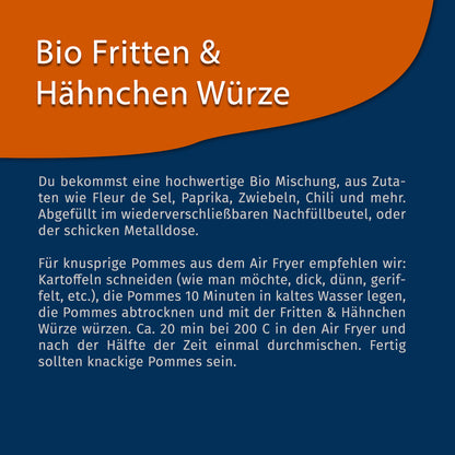 Bio Fritten & Hähnchen Gewürz 100g Dose von Tasty Pott — Abbildung 4