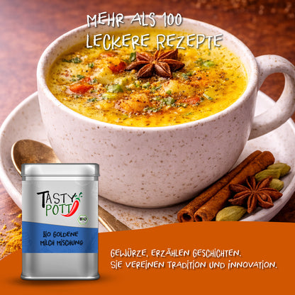 Bio Goldene Milch Mischung - 80g Dose von Tasty Pott — Abbildung 5