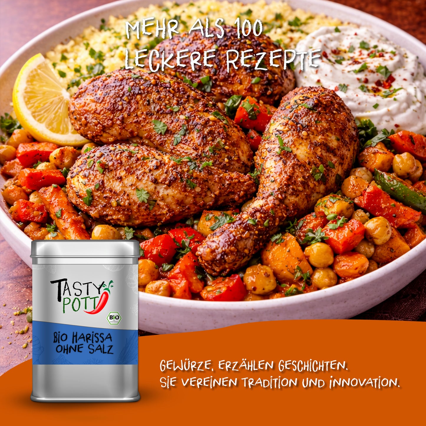 Bio Harissa ohne Salz im Beutel ab 30g von Tasty Pott — Abbildung 5