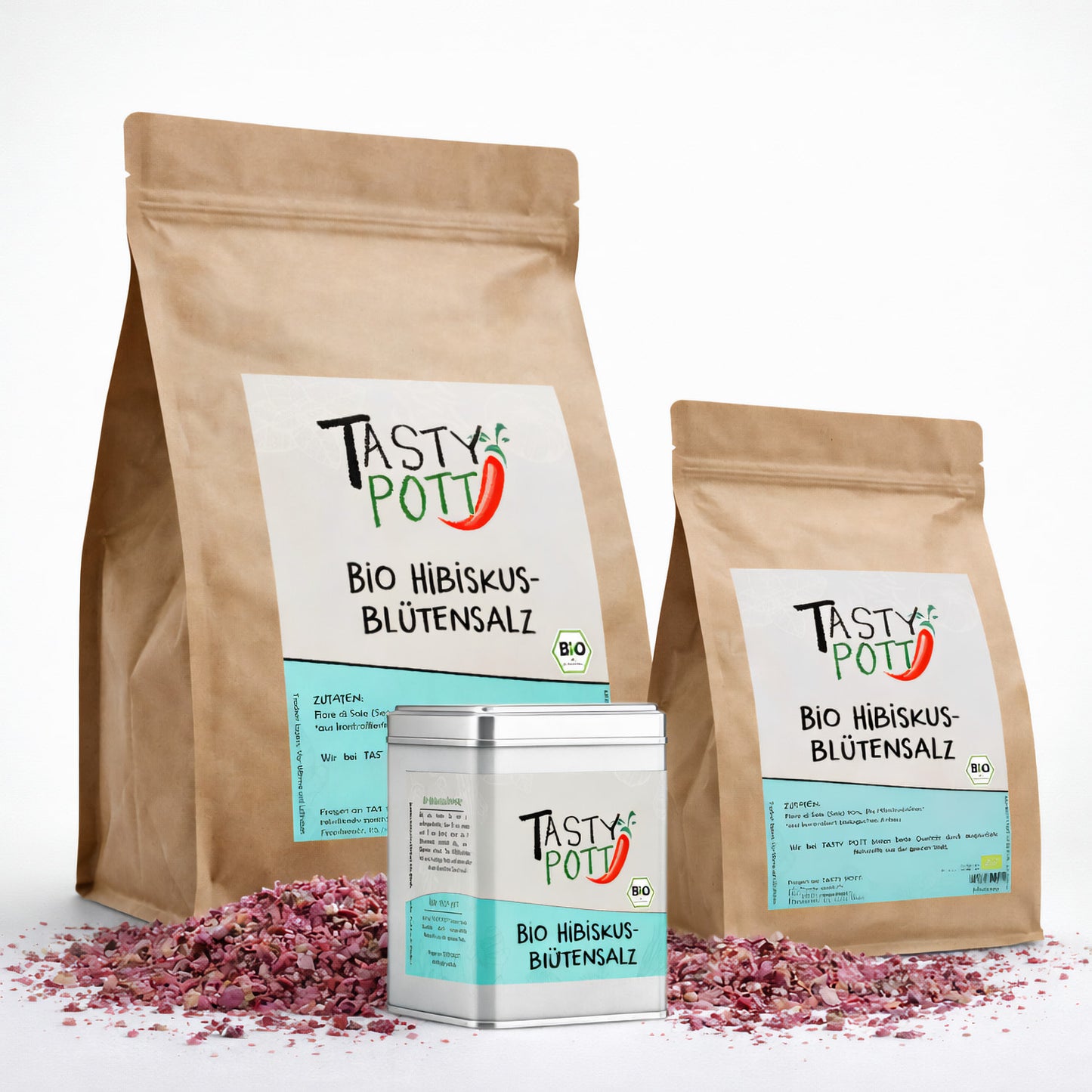 Bio Hibiskusblütensalz - ab 30g im Beutel von Tasty Pott