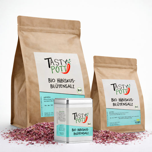 Bio Hibiskusblütensalz - ab 30g im Beutel von Tasty Pott
