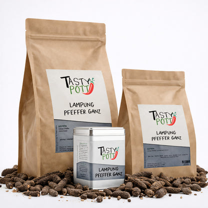 Lampung Pfeffer ganz - Stangenpfeffer ab 30g von Tasty Pott