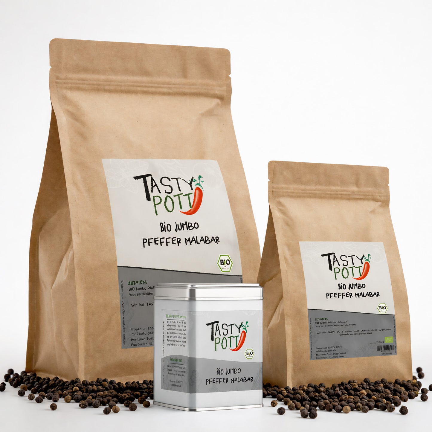 Bio Jumbo Malabar Pfeffer - ab 30g im Beutel von Tasty Pott