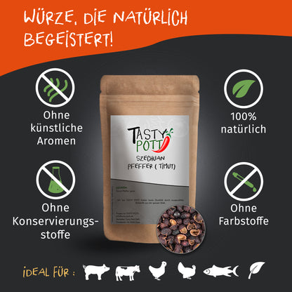 Tasty Pott Szechuan (Timut) Pfeffer ganz - 50g Dose — Abbildung 2