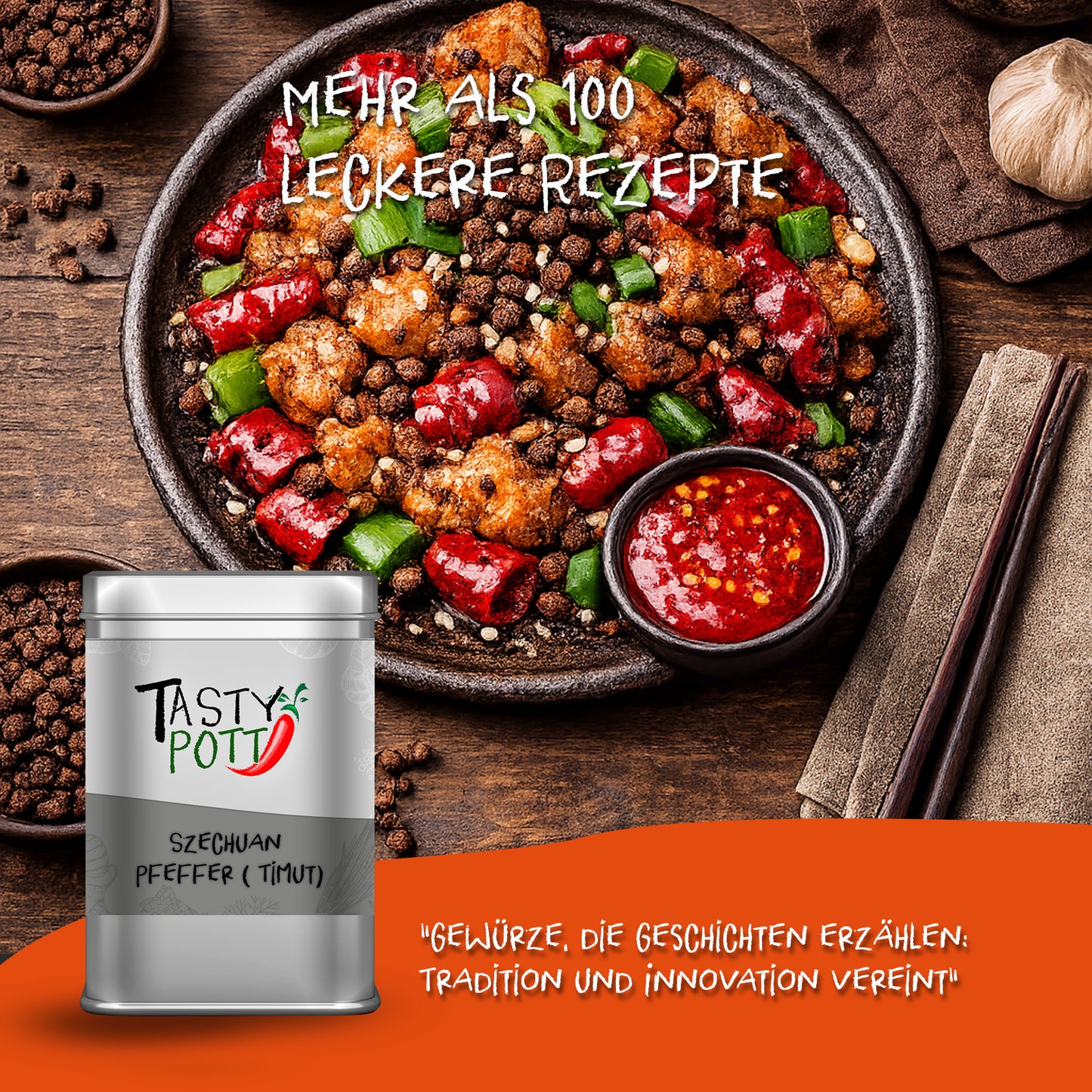 Tasty Pott Szechuan (Timut) Pfeffer ganz - 50g Dose — Abbildung 5