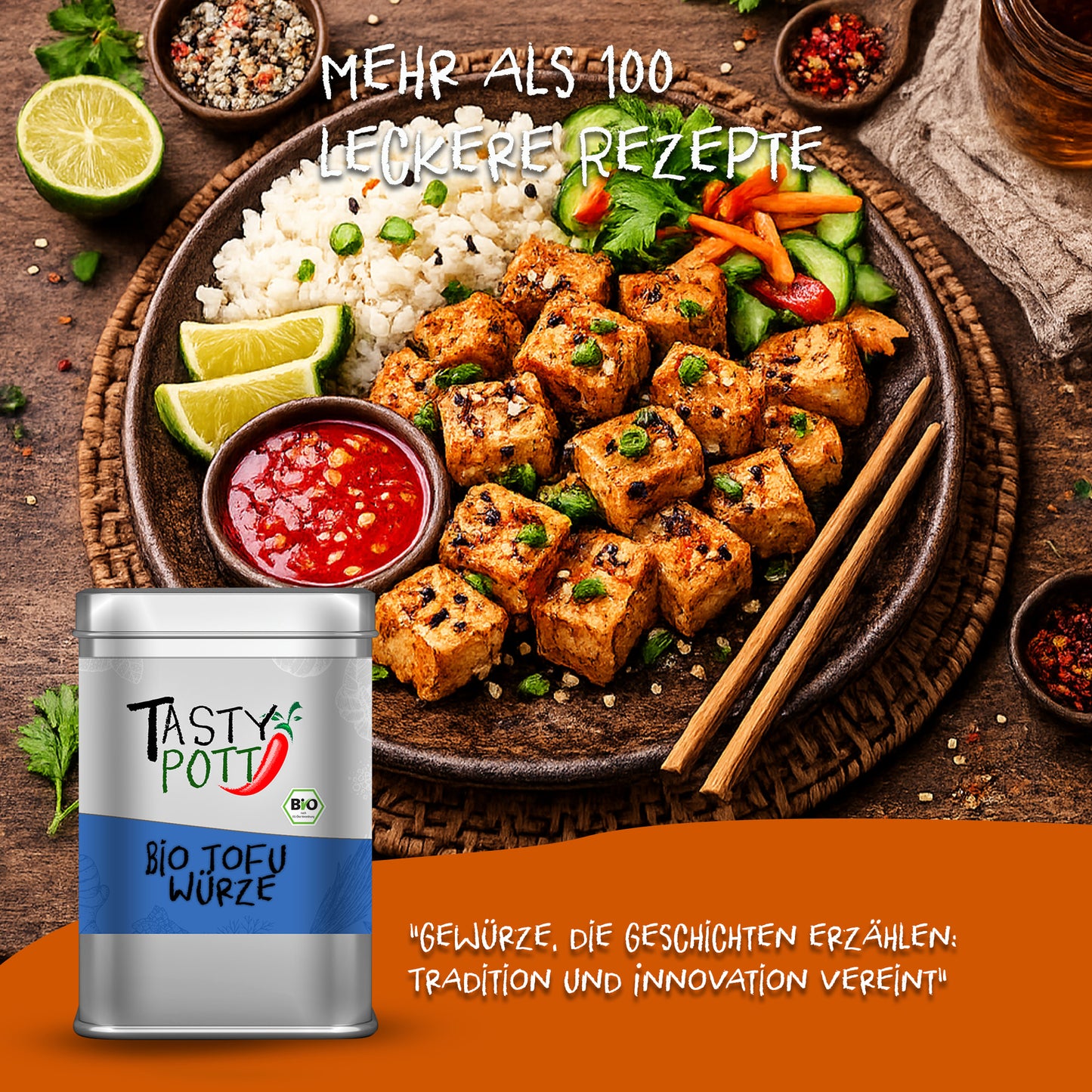 Bio Tofu Gewürz - 100g Dose von Tasty Pott — Abbildung 5