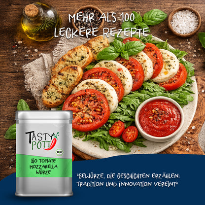 Bio Tomate Mozzarella Gewürz – ab 30g im Beutel von Tasty Pott — Abbildung 5