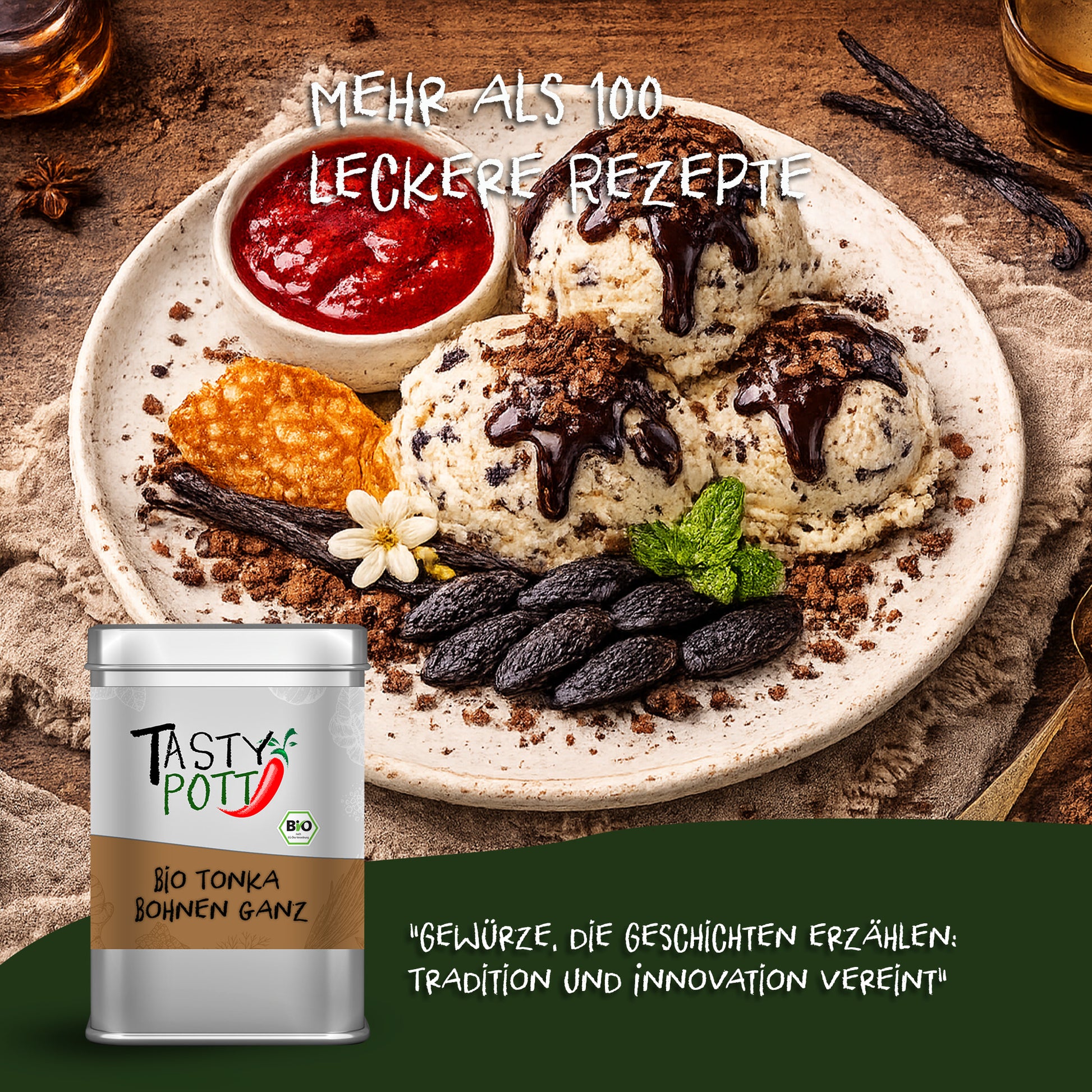 Bio Tonka Bohnen - 70g Dose von Tasty Pott — Abbildung 5