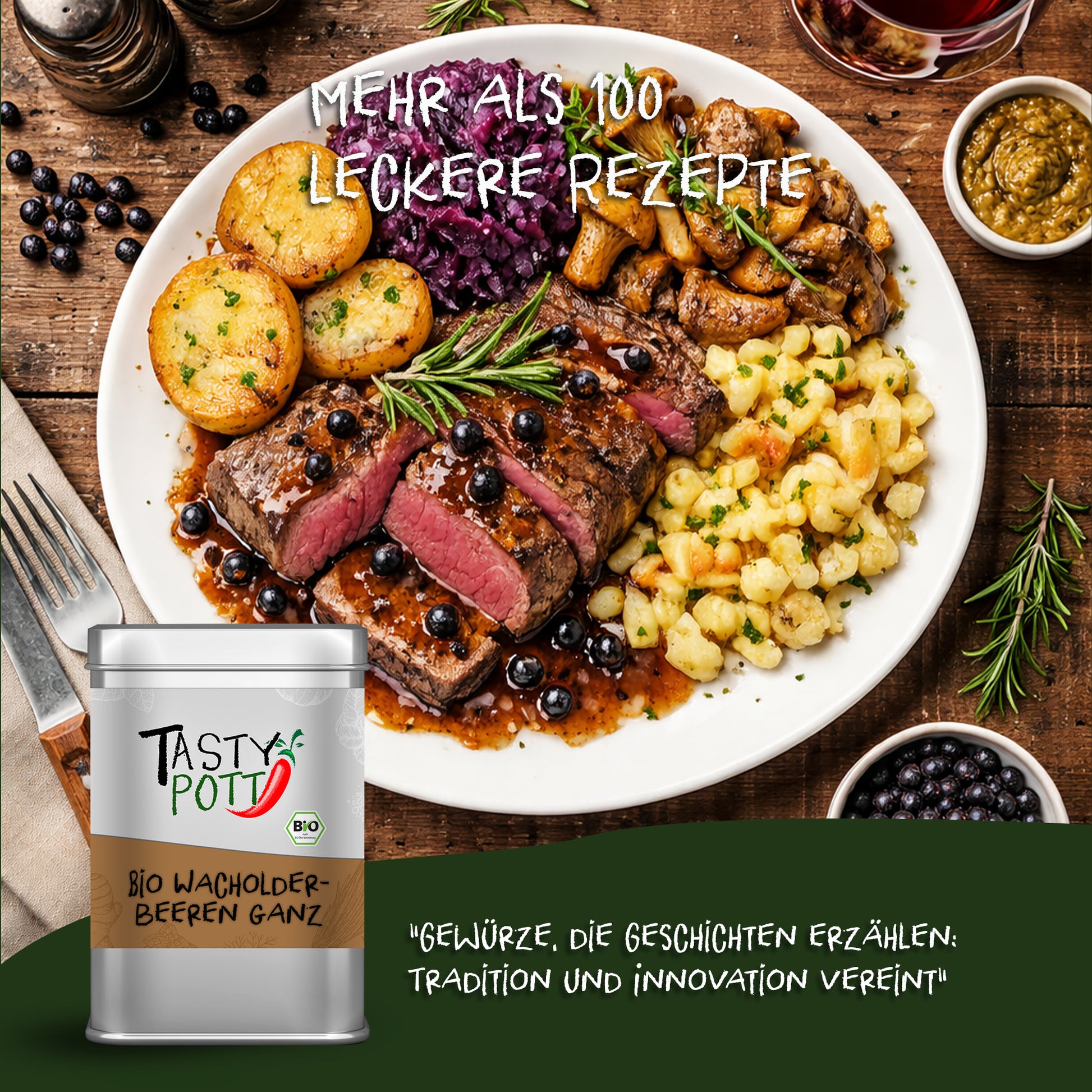 Tasty Pott Bio Wacholderbeeren ganz - ab 30g Beutel — Abbildung 5