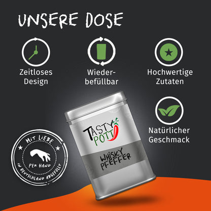 Whisky Pfeffer - 50g Dose von Tasty Pott — Abbildung 3