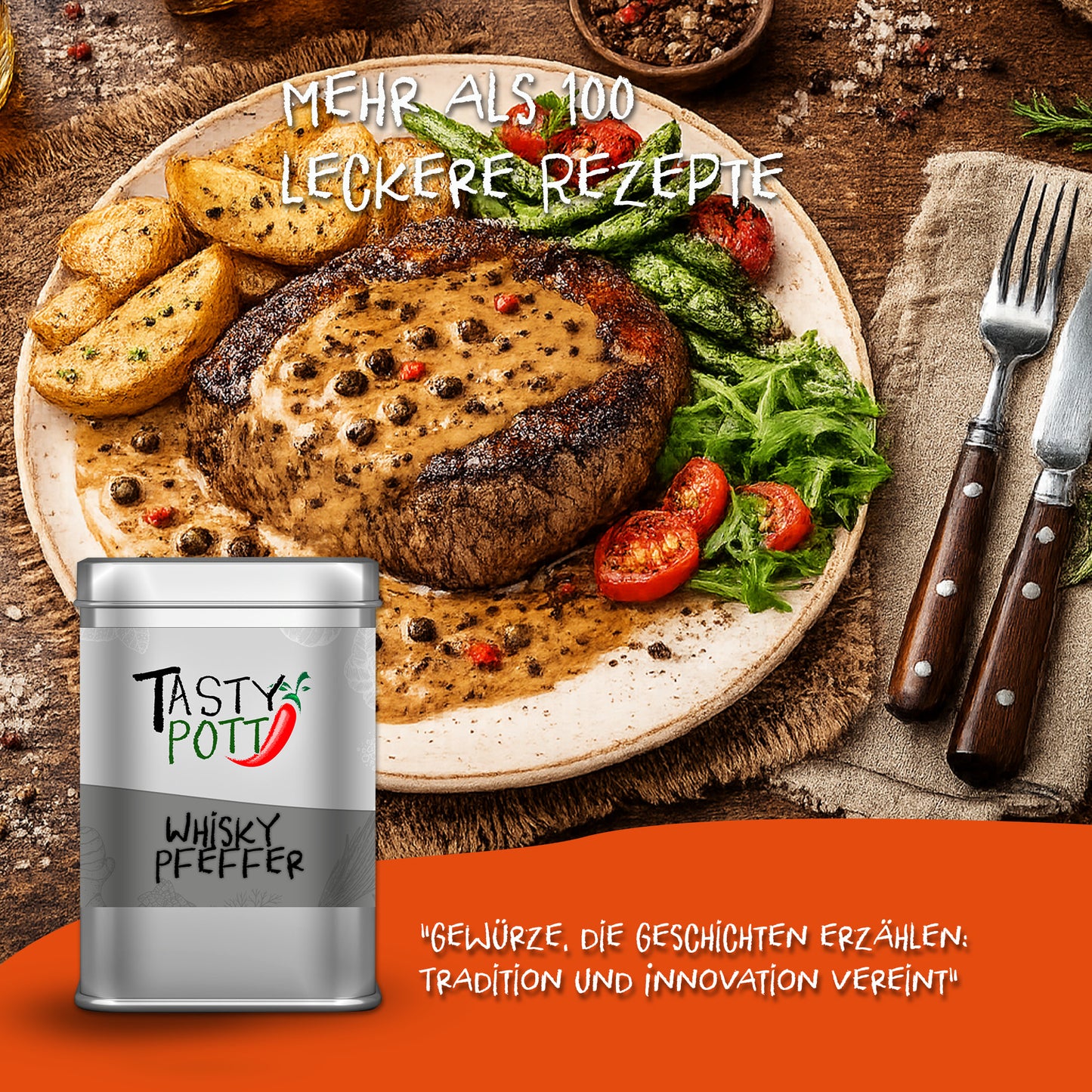 Whisky Pfeffer - 50g Dose von Tasty Pott — Abbildung 5