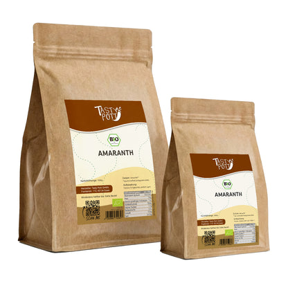 Bio Amaranth Vollkorn in 1kg Beutel von Tasty Pott, glutenfrei und nährstoffreich.