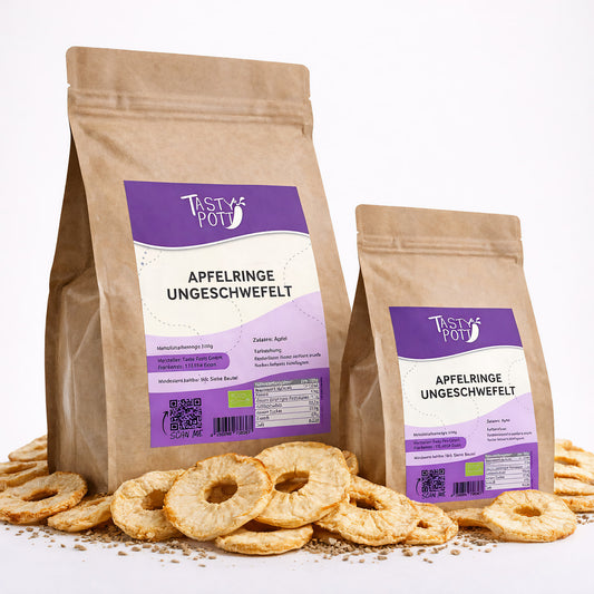 Tasty Pott Ungeschwefelte Apfelringe - ab 1Kg Beutel