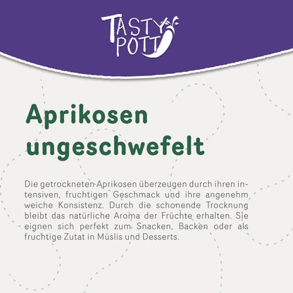 Ungeschwefelte getrocknete Aprikosen – ab 1kg Tasty Pott — Abbildung 3