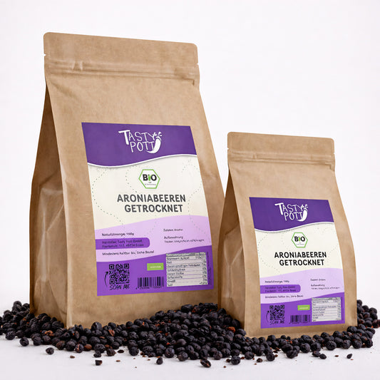 Bio Aronia Beeren getrocknet - 1kg von Tasty Pott