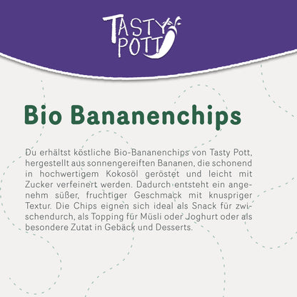 Bio Bananenchips gesüßt -  1kg von Tasty Pott — Abbildung 3