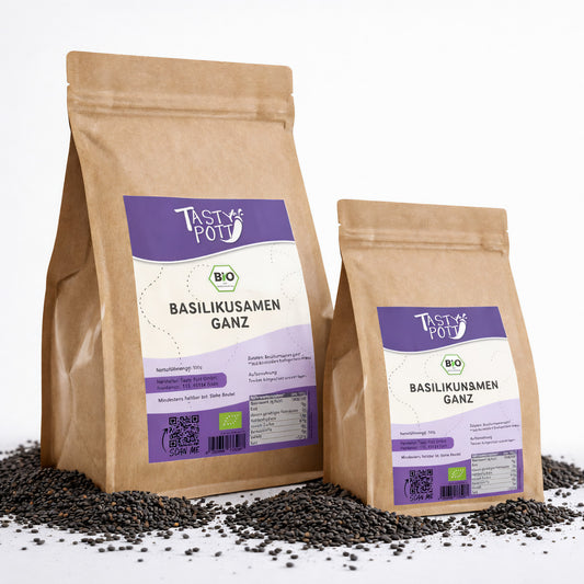 Basilikumsamen ganz, im Beutel ab 500g von Tasty Pott