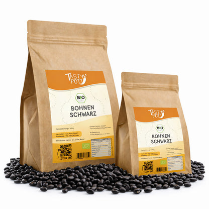 Bio Schwarze Bohnen - ab 1kg von Tasty Pott