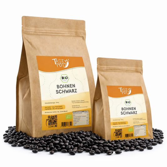 Bio Schwarze Bohnen - ab 1kg von Tasty Pott