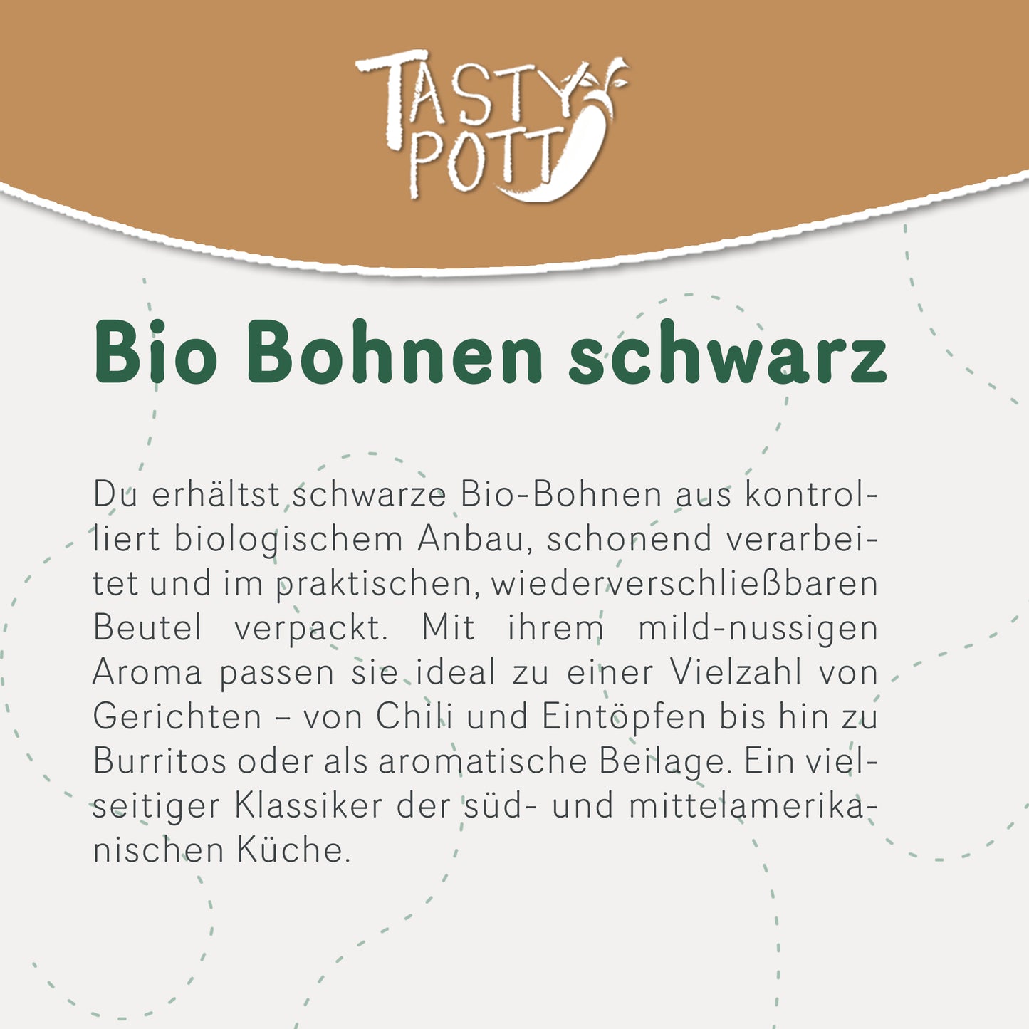 Bio Schwarze Bohnen - ab 1kg von Tasty Pott — Abbildung 2