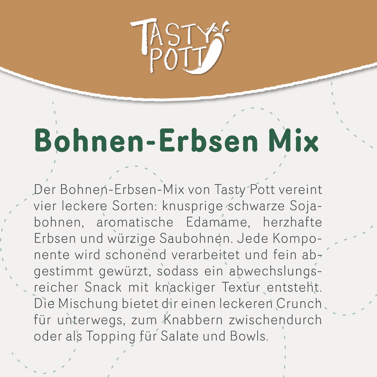 Gerösteter Bohnen-Erbsen Mix ab 1kg von Tasty Pott — Abbildung 3