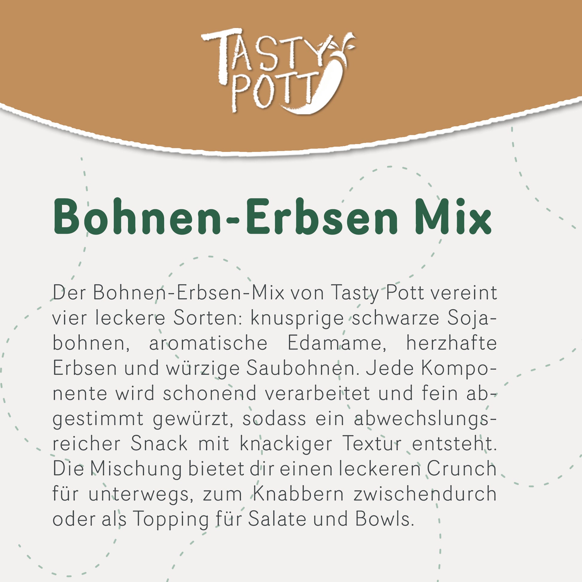 Gerösteter Bohnen-Erbsen Mix ab 1kg von Tasty Pott — Abbildung 3