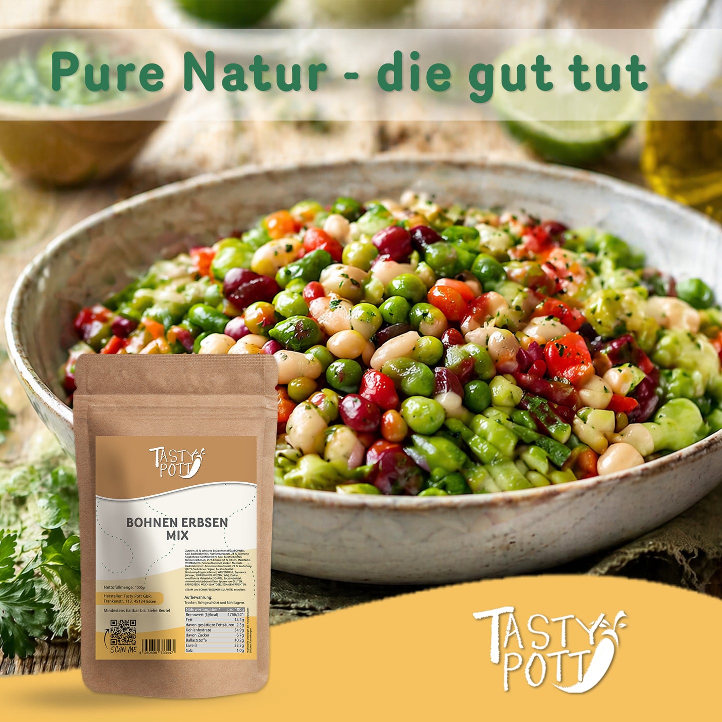 Gerösteter Bohnen-Erbsen Mix ab 1kg von Tasty Pott — Abbildung 6