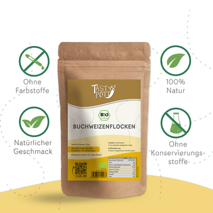 Tasty Pott Bio Buchweizenflocken - Im Beutel — Abbildung 3